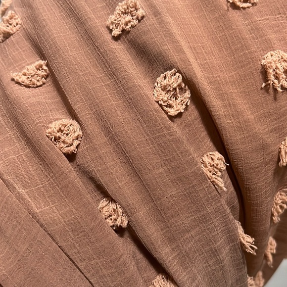 Adorable long sleeve dress with shell and sheer overlay - Picture 2 of 2